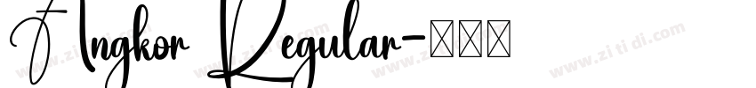 Angkor Regular字体转换